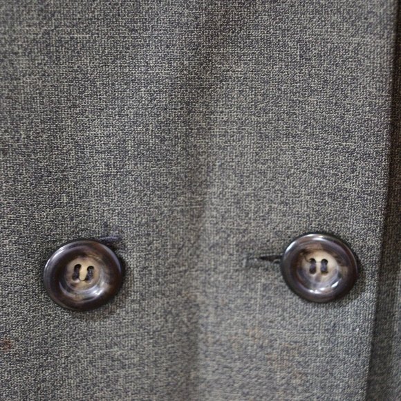 Vintage Tahari Gray Green Matching Long Line Blazer & Pants Suit Set 12 - Picture 7 of 16